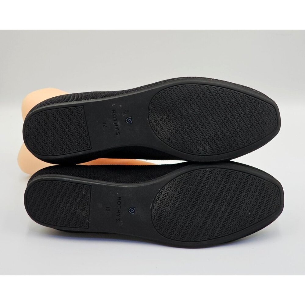 Rothy's Women's Black Knit The Loafer Casual Lightweight Flats Shoes Sz 12 2689 - Picture 6 of 16